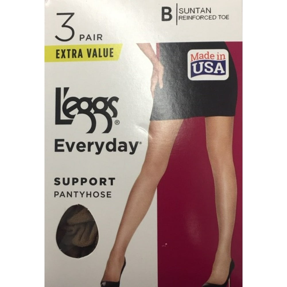 L'eggs Hanes L'eggs Women's Everyday Control Top Pantyhose, 3 Pair