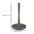 thumbnail image 2 of nu steel Wooden Kitchen Paper Towel Holder Grey Base, 2 of 4