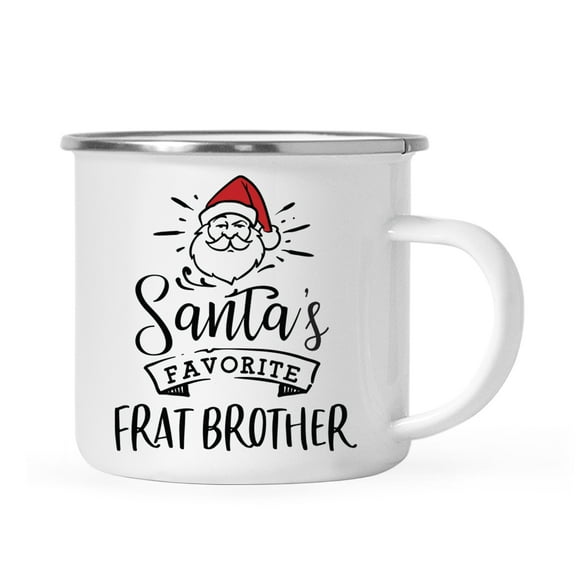 Koyal Wholesale Santa's Favorite Dog Cat Campfire Mug, Frat Brother