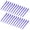 Bright Purple, variant on 24 Packs Duck Bill Clips, 2.75 Inches Rustproof Metal Alligator Curl Clips with Holes for Hair Styling, Hair Coloring, Gradient Rainbow