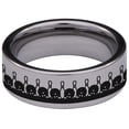 thumbnail image 4 of Bowling Tungsten Carbide Ring, 4 of 9