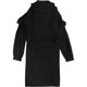 thumbnail image 2 of bar III Vestido acampanado con hombros descubiertos para mujer, negro, extra pequeño, 2 of 2