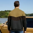 thumbnail image 6 of Men's Bomber Jacket Lightweight Casual Zipper Coat with Pockets Ideal for Camping, Hiking, 6 of 10