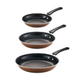 thumbnail image 4 of Tramontina Porcelain Enamel Non Stick 3-Pack Frying Pans, Skillet Set with Reinforced Nonstick Coating, Dishwasher and Oven Safe (Sage), 4 of 5