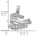 thumbnail image 2 of 14k White Gold WG AQUARIUS Zodiac Charm - 17mm, 2 of 4
