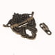 thumbnail image 5 of 6 Unids / Set Joyería De Bronce Caja De Pestillo Cerradura Decorativa, 5 of 9