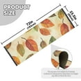 thumbnail image 5 of Yayeee Hallway Runner Rug 2'x6' Non Slip Machine Washable with Rubber Backing, Beige Leaves, 5 of 8