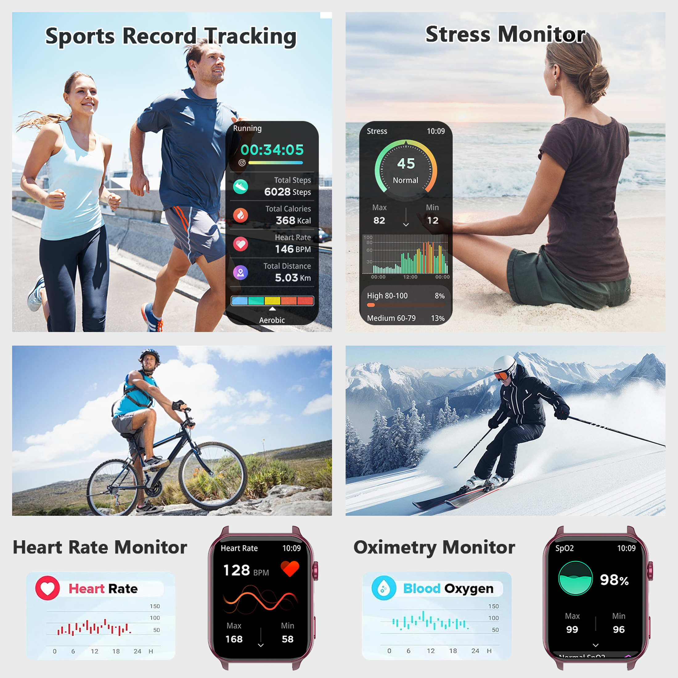 IOWODO Smart Watch, 1.91'' Bluetooth Calling, 100+ Sports photo 5