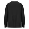 thumbnail image 4 of Fnooota Womens Sweaters, Plus Size Lightweight Long Sleeve Crew Neck Pullover Tops Black Size 3XL, 4 of 6