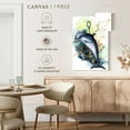 thumbnail image 5 of Elephant Stock Dolphin Underwater Wall Art - Vertical Canvas Wall Art - Living Room Wall Decor - Animal Canvas - Beige And Gray Decor - 24" x 36", 5 of 8