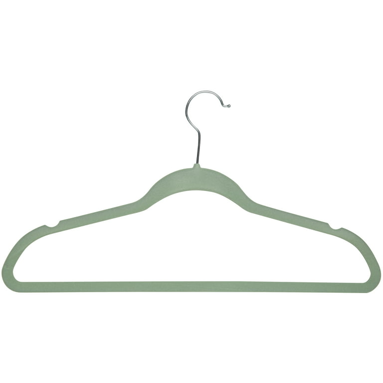 Simplify 25 Pack Slim Velvet Suit Sage Hangers