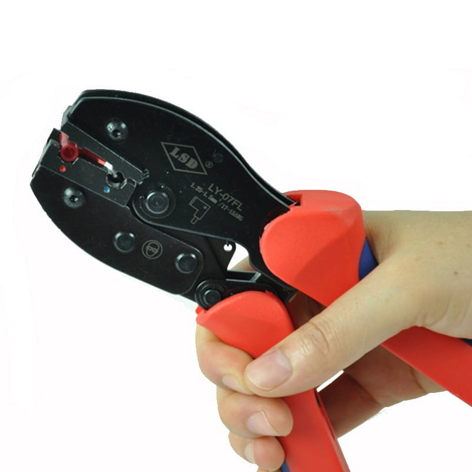 1.25-2.5mm² Ratchet Crimping Tool , Tab Flag Terminals Crimp Tool for Non Insualted Flag Type Terminals ,Durability That Lasts