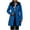 Winter Jackets for women plus size-Blue, variant on Jackets for Women Plus Size Women's Solid Color Long-sleeved Hooded Fashion Padded Jacket Parka Jacket Puffer Black*Friday/Cyber*Monday Blue S