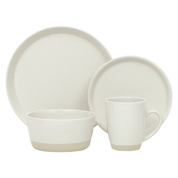 S & Co. Dinnerset 16PC 2 Tone Cream