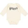 thumbnail image 3 of Inktastic Music Staff Musical Boys or Girls Long Sleeve Baby Bodysuit, 3 of 5