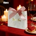 thumbnail image 4 of Small Gift Bags, 10 Pack 4.5x1.8x3.9 Inches Mini Thank You Bags Marble Gold Kraft Paper Gift Bag with Bow Ribbon, Small Candy Bags Gift Bag for Birthday Wedding Baby Shower, 4 of 6