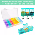 thumbnail image 2 of Pastillero Semanal 3 Tomas Organizador Medicamentos Portátil Multicolor, 2 of 6