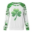 thumbnail image 5 of Mifsaly Women St Patricks Sweatshirt Shamrock Graphic Loose Tunic Shirt Crewneck Long Sleeve Blouse Funny Festival Casual Pullover Tops Travel Going Out Party Spring T-Shirts Outfits XL, 5 of 5