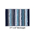 thumbnail image 3 of Better Trends 17" x 24" Bathroom Rugs 100% Polyester Soft Water Absorbent Non Slip Bath Mat Machine Washable Rug Griffie Collection - Blue, 3 of 8