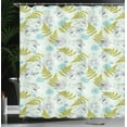 thumbnail image 3 of Ambesonne Sea Shower Curtain, Seahorses and Fern Patterns, 69"Wx70"L, Almond Green Apple Green, 3 of 4