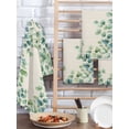 thumbnail image 2 of Sage Green Eucalyptus Kitchen Dish Towels for Drying Dishes Set of 4, Spring Summer Leaves Rustic Burlap Waffle Weave Microfiber Hand Tea Bathroom Towels Quick Dry & Absorbent Towel 15.7x23.6, 2 of 7