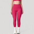 thumbnail image 2 of Women's High Waist Full Length Seamless Compression Leggings for Active and Casual Wear - Medium, Fuchsia, 2 of 7