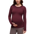 thumbnail image 1 of Remera CRZ YOGA Butterluxe de Maternidad Manga Larga Roja Talle L, 1 of 6