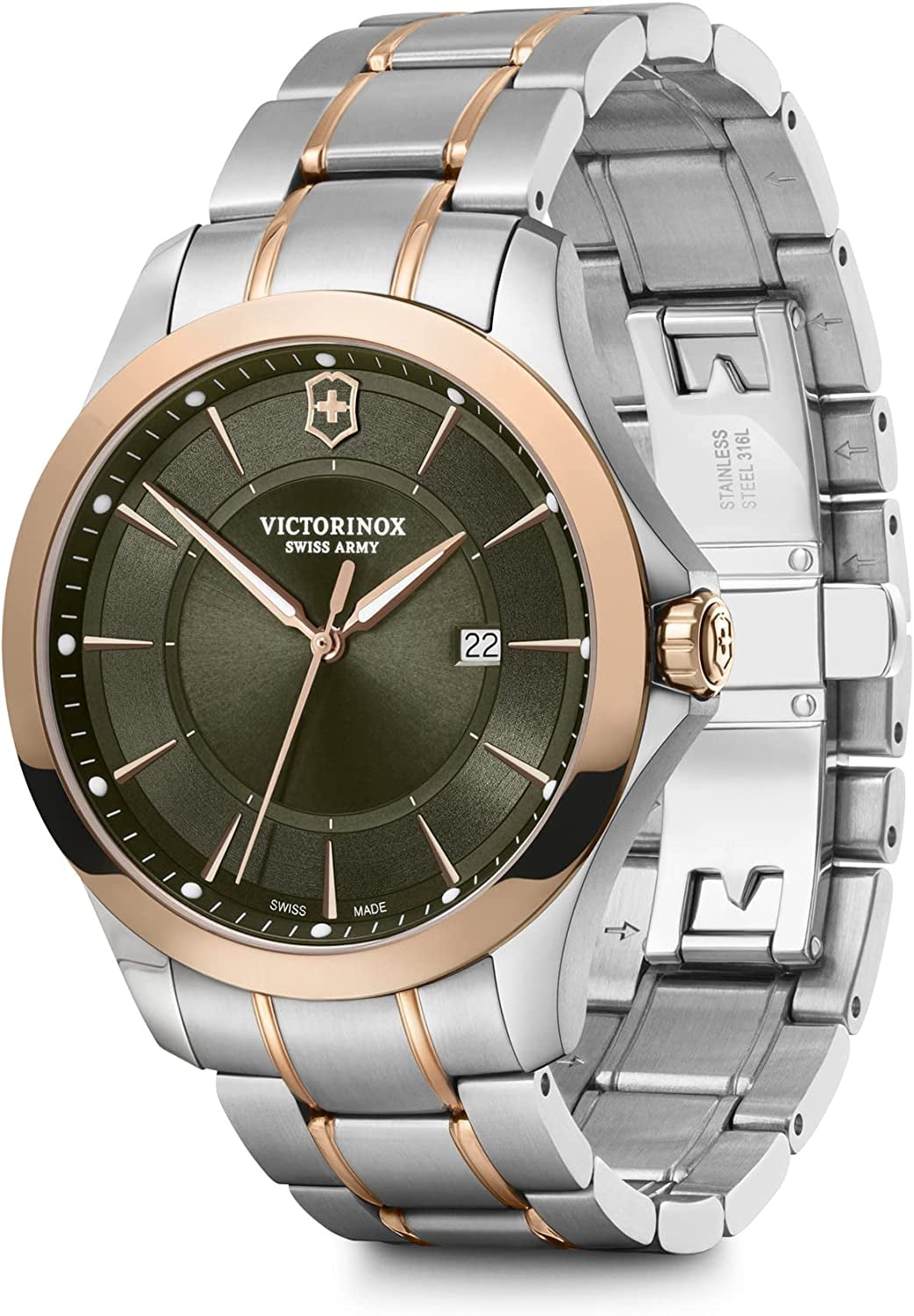 SMITH - morio58 Victorinox Alliance Quartz Green Dial Men's Watch 241913