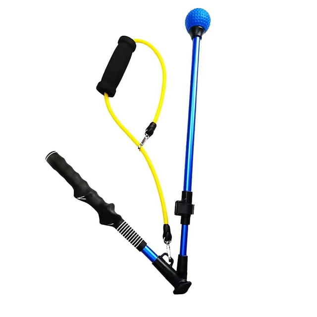 1 golf telescopic swing training device folding posture corrector (pictured) blue one size fits all (retractable)