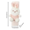 thumbnail image 3 of Soft Cartoon Rabbit Baby Stroller Belt Cover Comfortable Shoulder Protector Pad for Children Car Accessories, 3 of 6