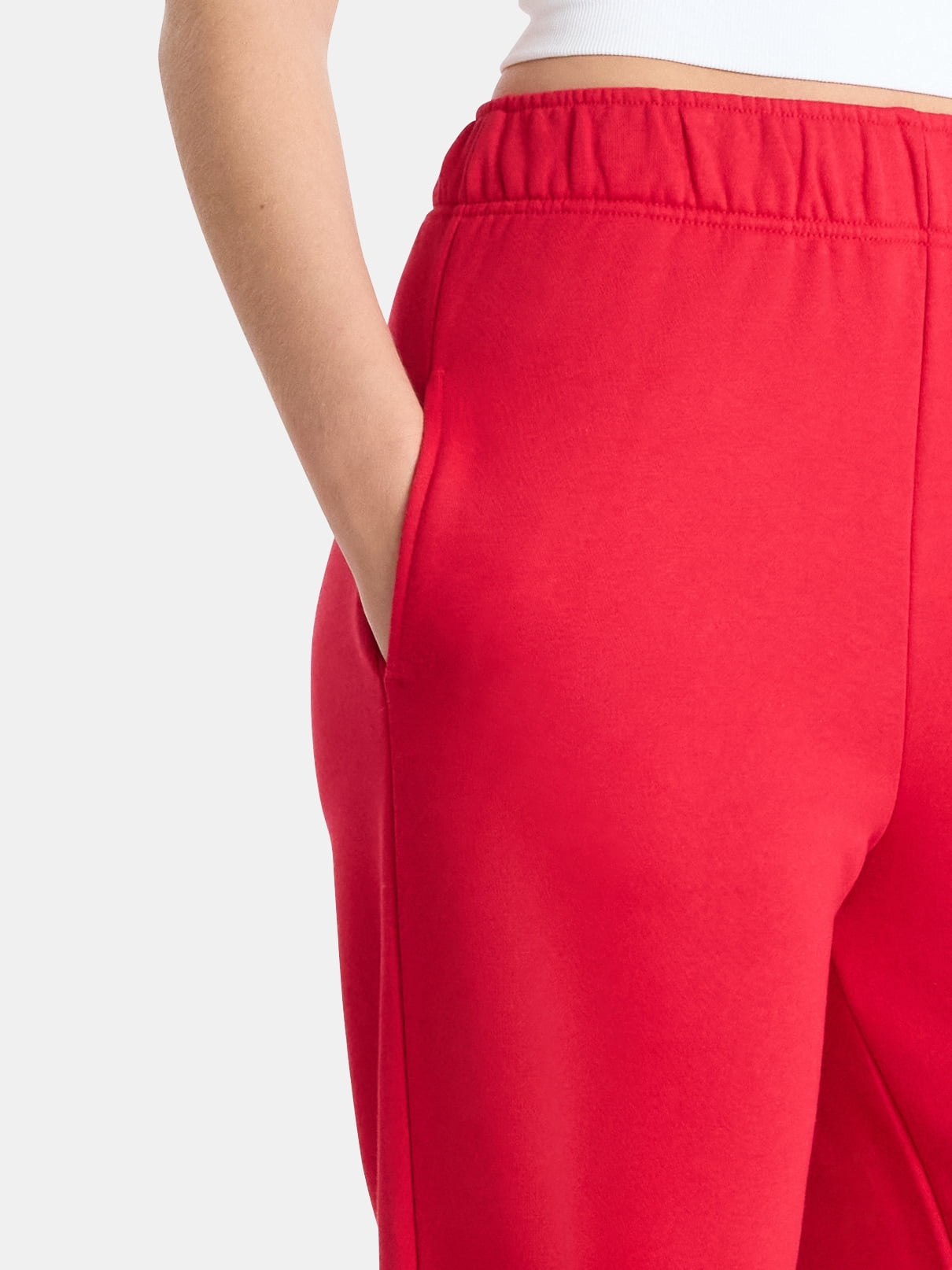 No Boundaries Soft Fleece Wide Leg Pants, 30” Inseam, 1 or 2-Pack, Women’s XXS-4X