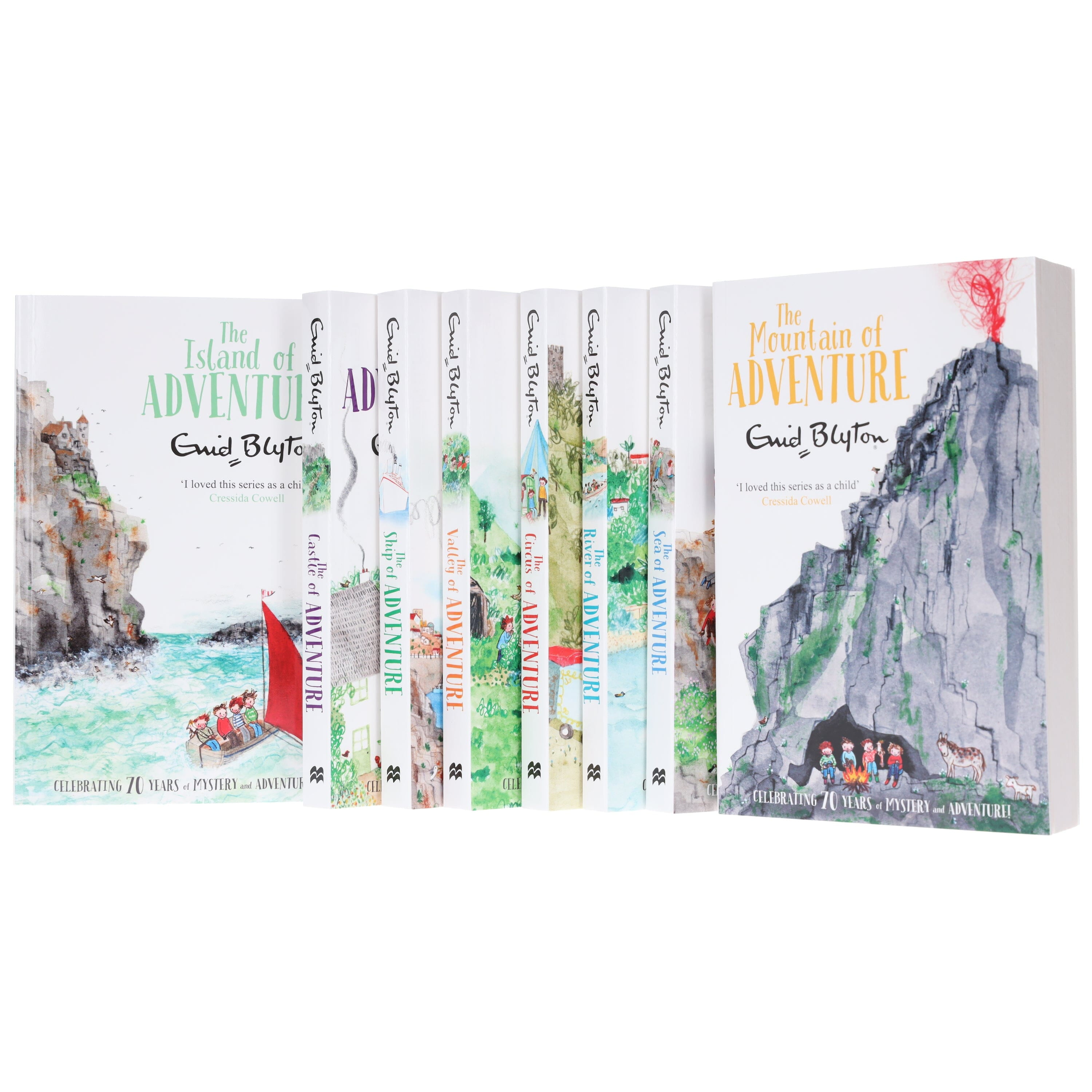 Enid Blyton Adventure Series 8 Books Box Set - Ages 9-14 - Paperback