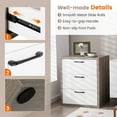 thumbnail image 6 of Costway 3 Drawer Dresser Chest of Drawer Storage Cabinet with Wide Storage Space Organizer, 6 of 10