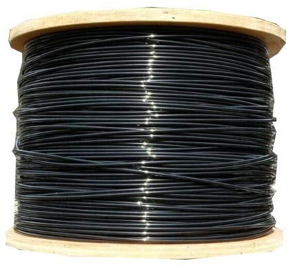 Vinyl Coated Steel Aircraft Cable Wire Rope 500' 1/8" VC 3/16" 7x19 Black 