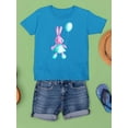 thumbnail image 3 of Bunny With Balloon T-Shirt Juniors -Image by Shutterstock,  x-Small, 3 of 4