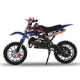 thumbnail image 5 of 50cc Dirt Bike for Adults & Kids, 49cc Gas Bike Mini Motocross with 40MPH Speed, Off-Road Trail Bike with Front Rear Disc Brakes, Inflatable Off-Road Tires, Shock Absorption (Blue), 5 of 8