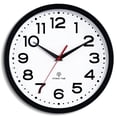 thumbnail image 1 of Reloj de pared Roymine Atomic de 25 cm, silencioso, no hace tictac, negro, 1 of 9
