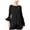 Black - deepblack, variant on Alfani Womens Ruffle-Sleeve Knit Blouse, Black, X-Large
