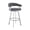 Silver, variant on Armen Living Bronson 29" Slate Grey Faux Leather and Silver Metal Bar Stool