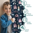 thumbnail image 3 of Blackout Kids Curtains,Dark Blue Little Princess Pattern Childrens Insulated Curtains Set Of 2,Bedroom Essentials,Toddler Room Decor 42"x84", 3 of 5