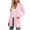 Pink, variant on Women Eyelet Hollow Knit Cardigan Coats Mid Length Open Front 3/4 Sleeve Coat with Pockets Lightweight Casual Jackets (Wine,M)