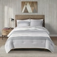 thumbnail image 1 of Canadiana Grey Stripe 3 piece Comforter Set, 1 of 2