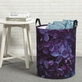 thumbnail image 6 of Sikiie Lilac Print Round Dirty Clothes Basket, Waterproof Standing Foldable Storage Basket, for Laundry Room, Bedroom, Bathroom Storage-Small, 6 of 6