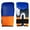 Blue/Orange, variant on Carta Sport Crusher Boxing Gloves