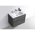thumbnail image 4 of KubeBath DeLusso 30" Ocean Gray Wall Mount Modern Bathroom Vanity, 4 of 5