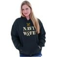 thumbnail image 4 of US Navy Wife Military Support Ribbon Hoodie Sweatshirt Women Brisco Brands S, 4 of 6