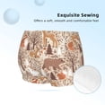 thumbnail image 2 of Pofeuu Woodland Animals in Neutral Tones Print Soft Cotton Girls Boyshort panties Toddler Underwear-Small, 2 of 5