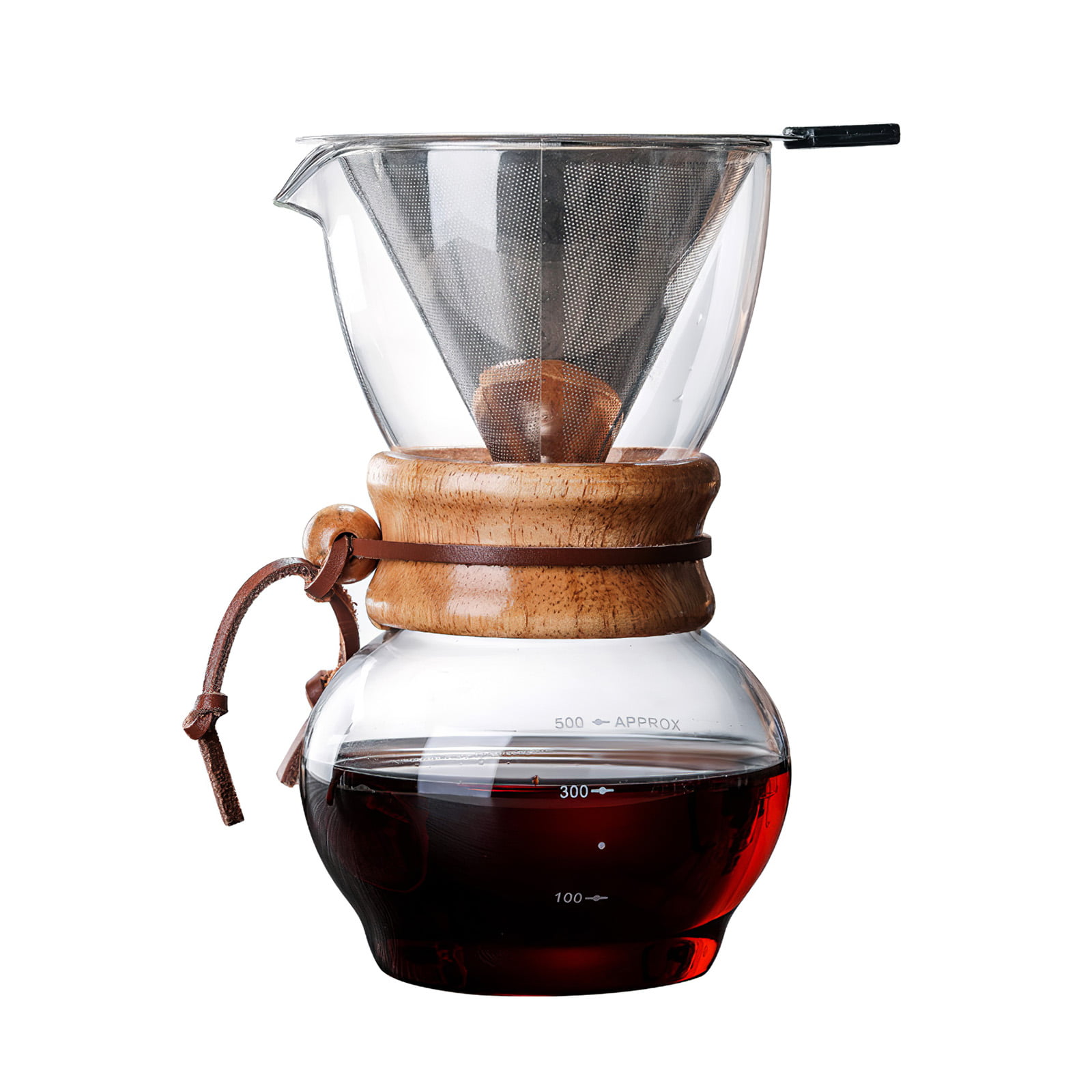 Wood Coffee &Tea Maker Dripper Stand Drip Station with Stainless Steel Plate for sale online 