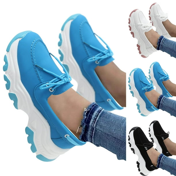 eczipvz Shoes for Women Women Wedge Shoes Breathable Mesh Sneakers Slip On Comfort  Walking Shoes 