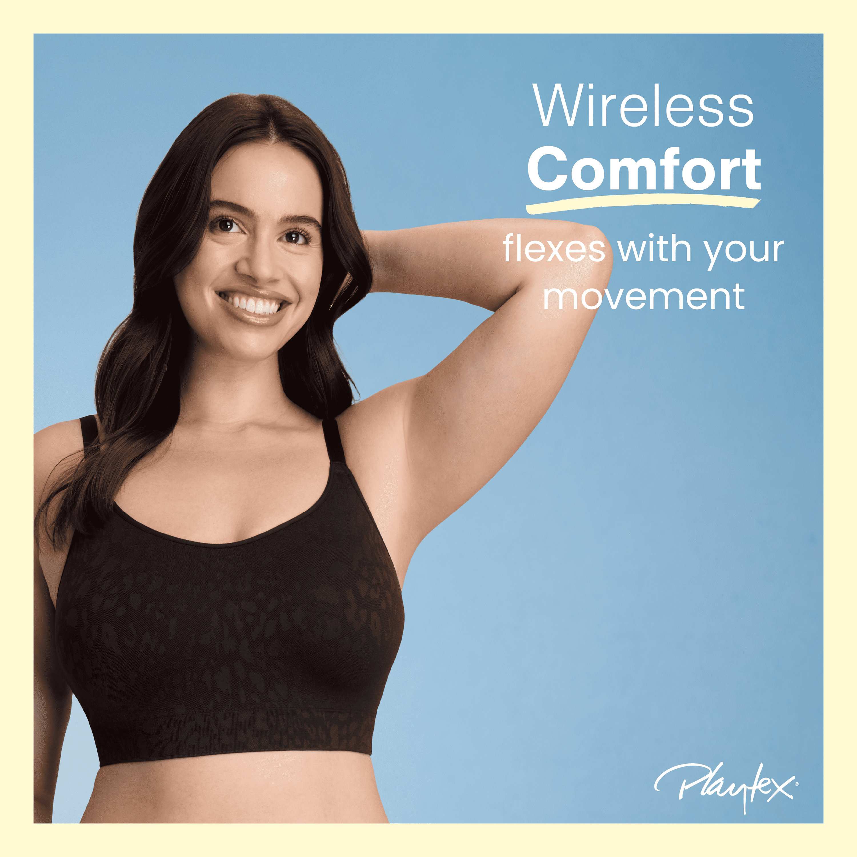 Playtex Women's Seamless Wireless Bra, Moisture-Wicking, Convertible (Plus Sizes)&nbsp;